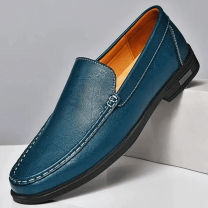 Mocassins en cuir pour hommes | Chaussures classiques à enfiler pour robe