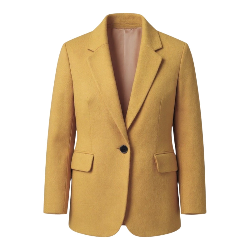 Abrigo Largo de Mujer con Botones y Bolsillos | Estilo Blazer