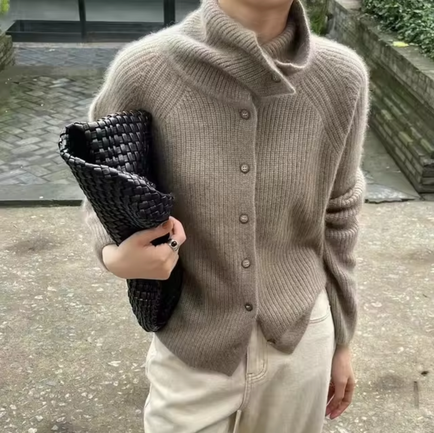 Pull femme à col roulé | Mélange cachemire
