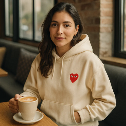 Angel | Sweter Serce - Wygodna i Stylowa Dzianina Damska