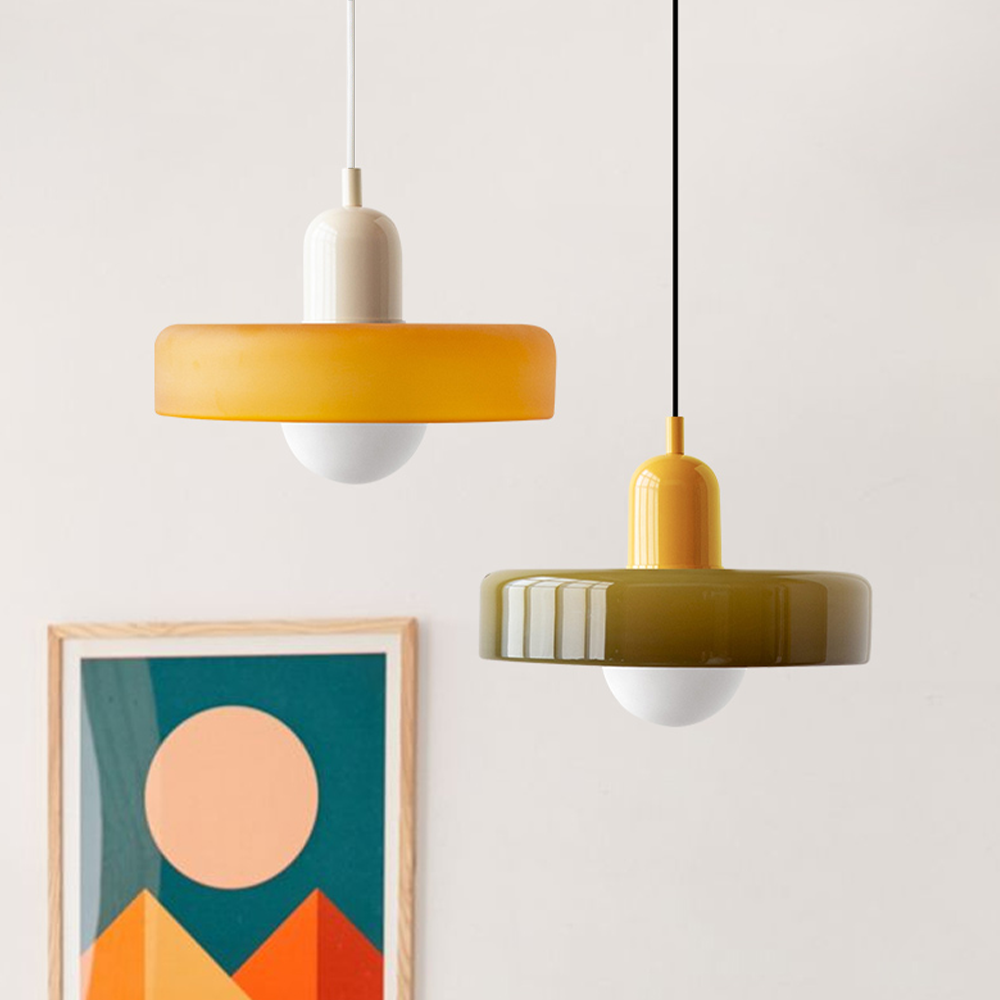 Miklon | Kolorowa lampa wisząca w stylu Bauhaus