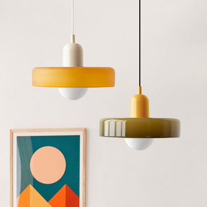 Miklon | Kolorowa lampa wisząca w stylu Bauhaus