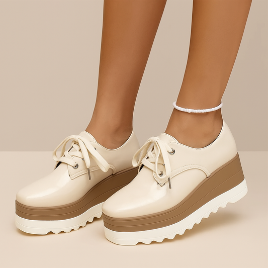 Zapatos de tacón brillantes para mujer con plataforma | Elegantes