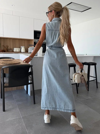 Robe maxi en jean pour femme | Indispensable décontracté au quotidien