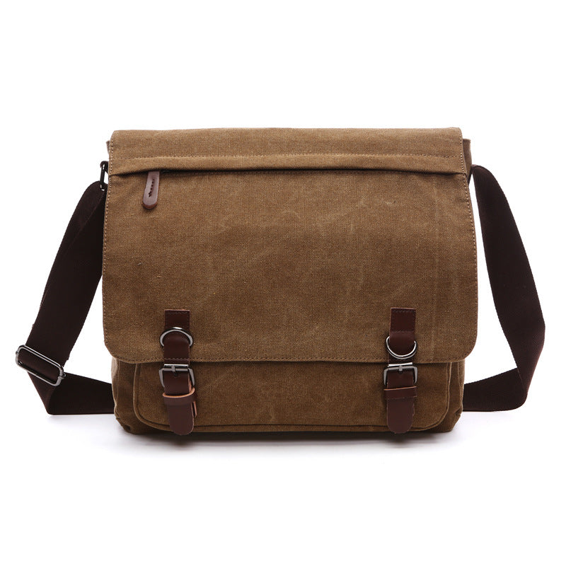 Sac d'épaule en toile pour homme | Sac quotidien robuste