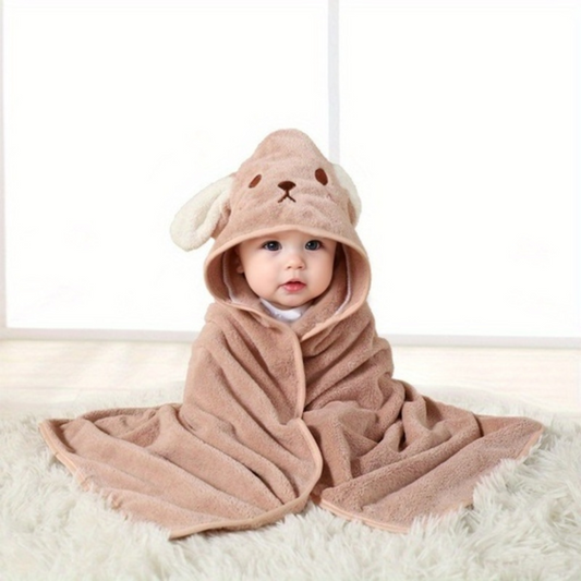 Toalla suave y absorbente con capucha