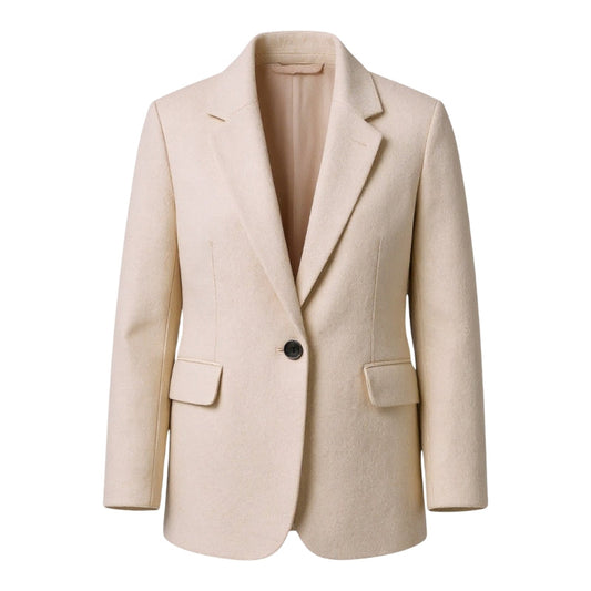 Abrigo Largo de Mujer con Botones y Bolsillos | Estilo Blazer