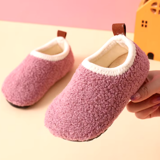 Zapatillas interiores cálidas y acolchadas para bebés y niños pequeños