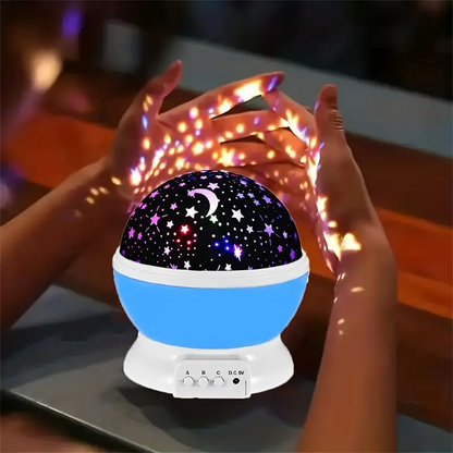Lampka Nocna Projektora Gwiazdowego | Lampa do Sypialni Dziecięcych