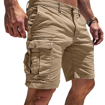 Pantalones Cortos Masculinos Tipo Carga | Para Uso Diario con Múltiples Bolsillos Pantalones Cortos Utilitarios