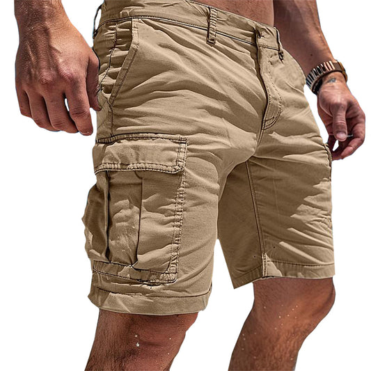 Pantalones Cortos Masculinos Tipo Carga | Para Uso Diario con Múltiples Bolsillos Pantalones Cortos Utilitarios