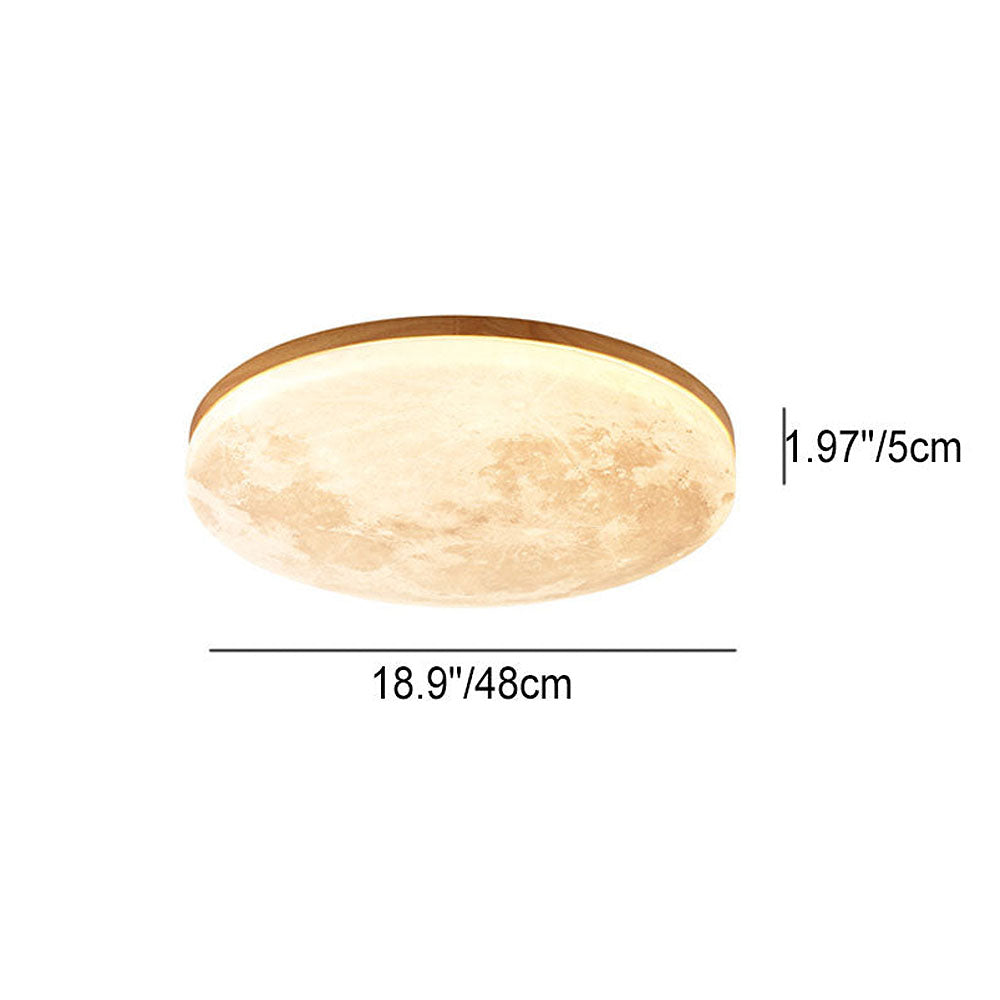 Lampa Sufitowa Księżyc 3D-Projekt | Regulowana Jasność