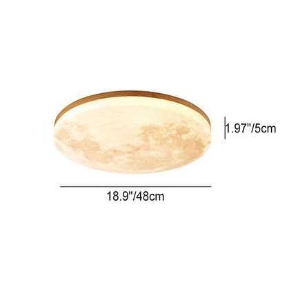 Lampa Sufitowa Księżyc 3D-Projekt | Regulowana Jasność