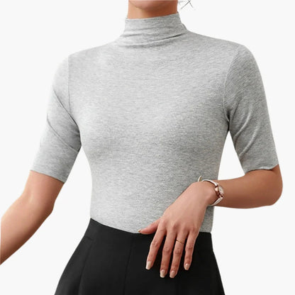 Pull-Over Sans Coutures Femme | Coupe Slim Manches Mi-Longues