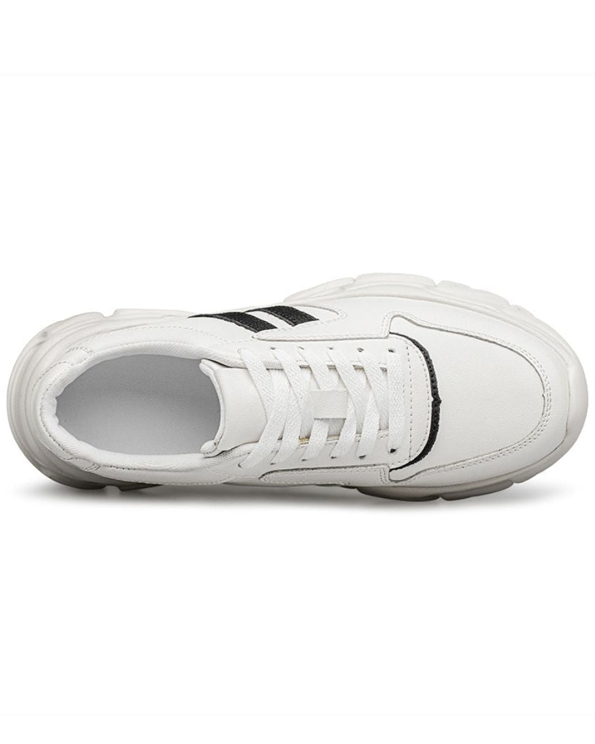 Zapatillas deportivas de mujer con plataforma oculta | Calzado cómodo que aumenta la altura