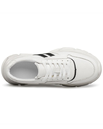 Zapatillas deportivas de mujer con plataforma oculta | Calzado cómodo que aumenta la altura