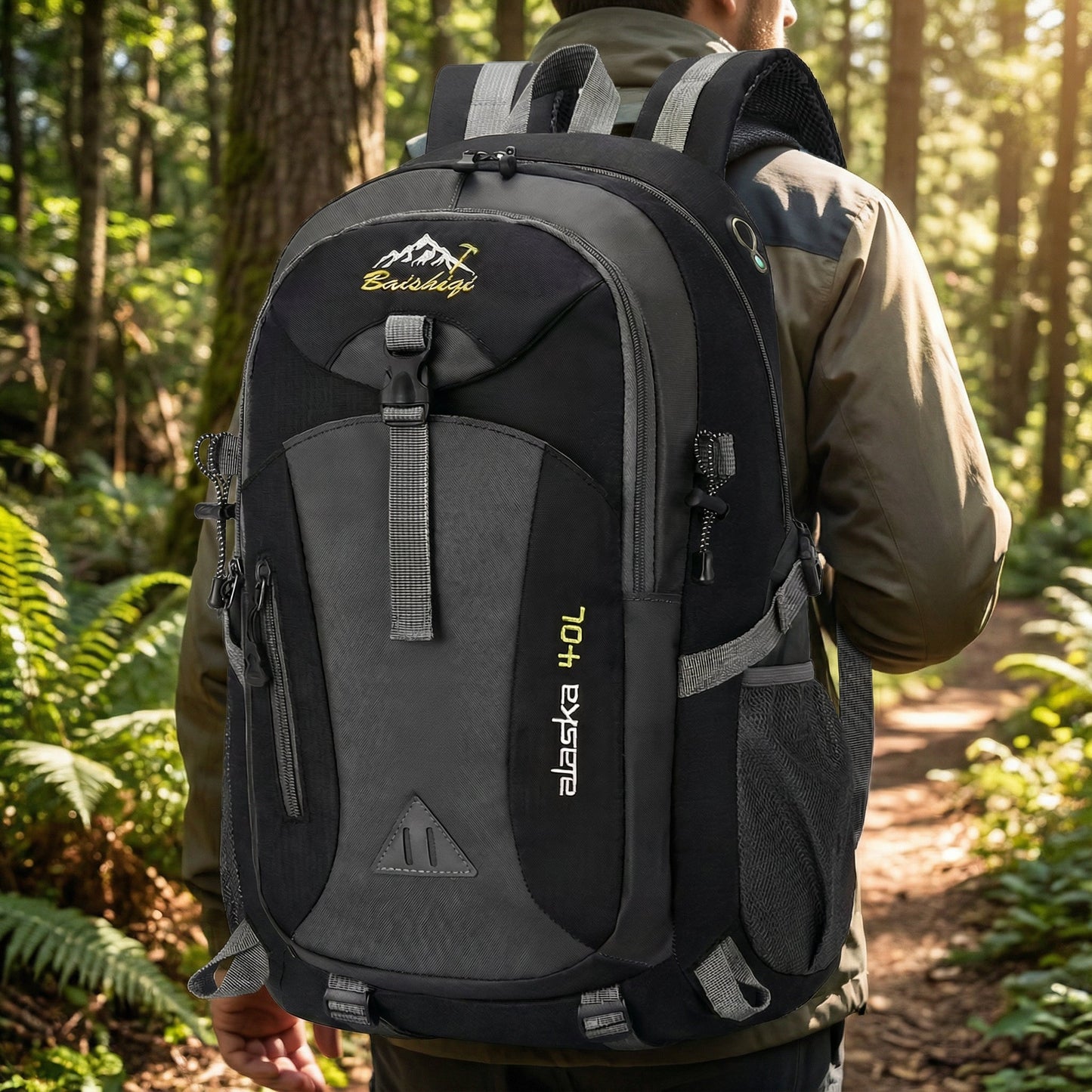 40L Outdoorový batoh | Voděodolný turistický denní batoh