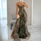 Women's Multi-Layer Maxi Dress | Open Back with Tie