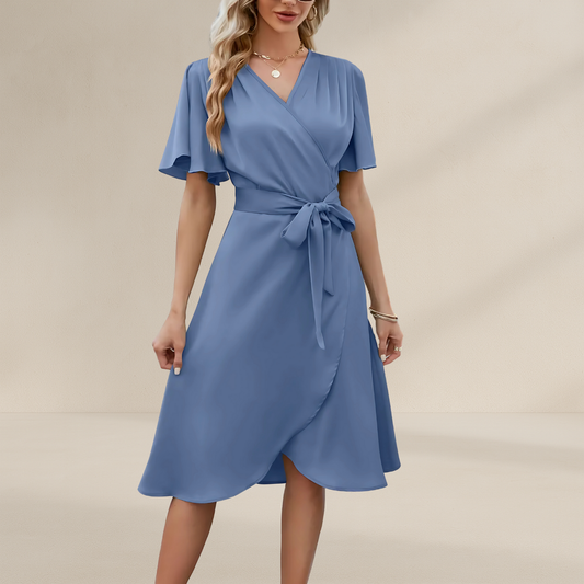 Wrap Dress for Women | V-Neckline Side Tie Summer Style