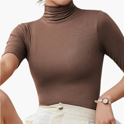 Pull-Over Sans Coutures Femme | Coupe Slim Manches Mi-Longues