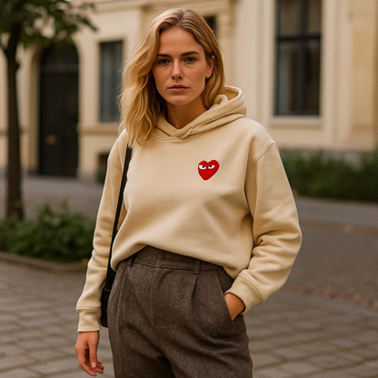 Angel | Sweter Serce - Wygodna i Stylowa Dzianina Damska