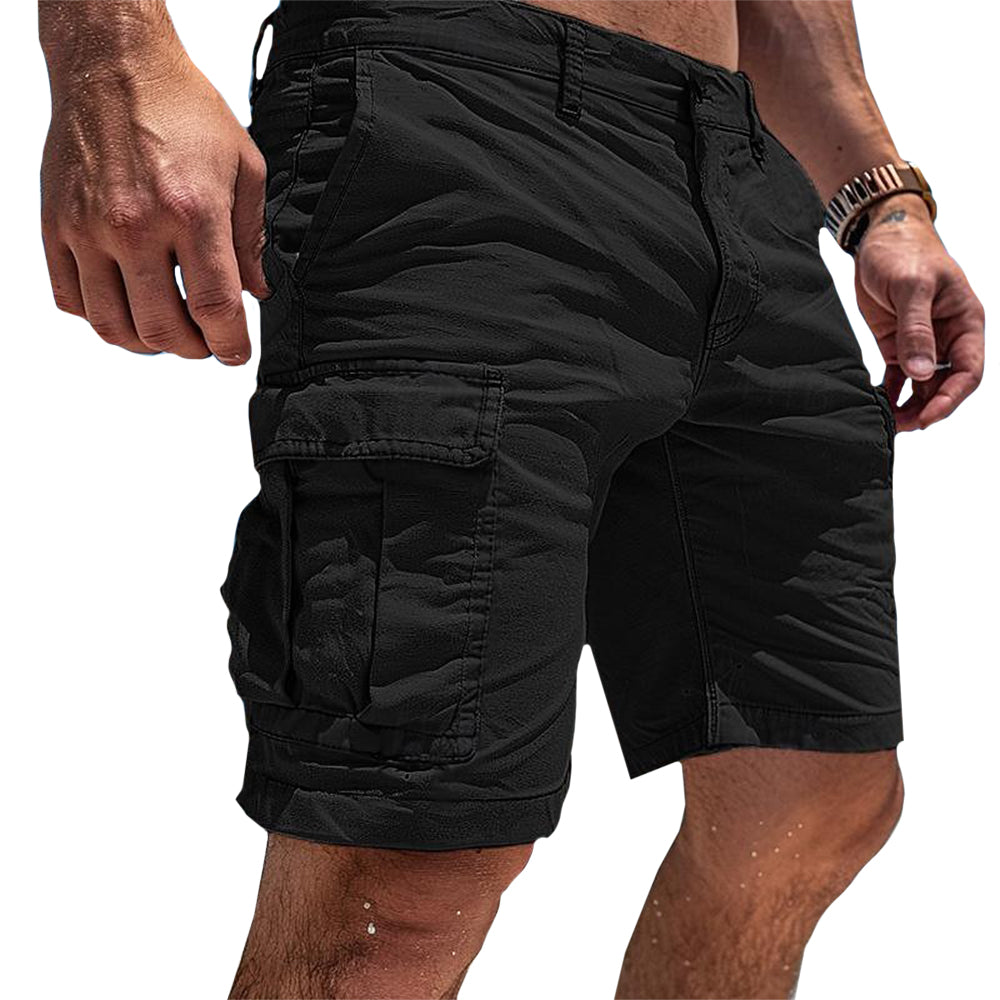 Pantalones Cortos Masculinos Tipo Carga | Para Uso Diario con Múltiples Bolsillos Pantalones Cortos Utilitarios