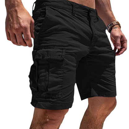 Pantalones Cortos Masculinos Tipo Carga | Para Uso Diario con Múltiples Bolsillos Pantalones Cortos Utilitarios