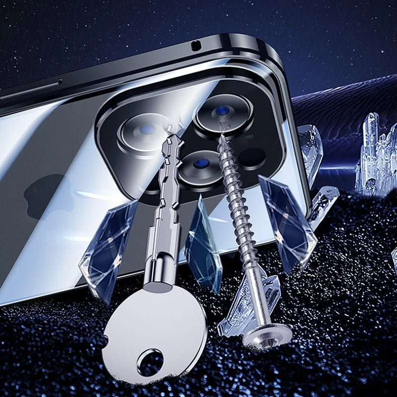 iPhone Etui ze Szkła Hartowanego | Ochrona Prywatności i Odporność na Zarysowania