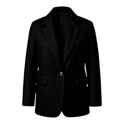 Abrigo Largo de Mujer con Botones y Bolsillos | Estilo Blazer