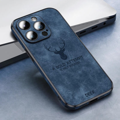 Etui Na IPhone'a W Stylu Skórzanym | Odporny Na Wstrząsy Smukła Ochrona