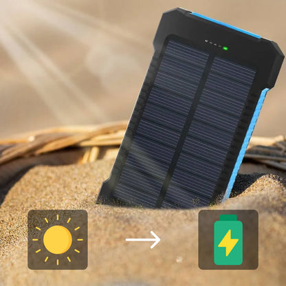 Solární powerbanka 50000mAh | Vodotěžná venkovní nabíječka