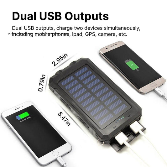 Powerbank Solar 50000mAh | Cargador portátil impermeable para exteriores