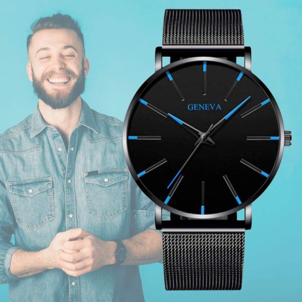 Férfi ultravékony egyszerű karóra