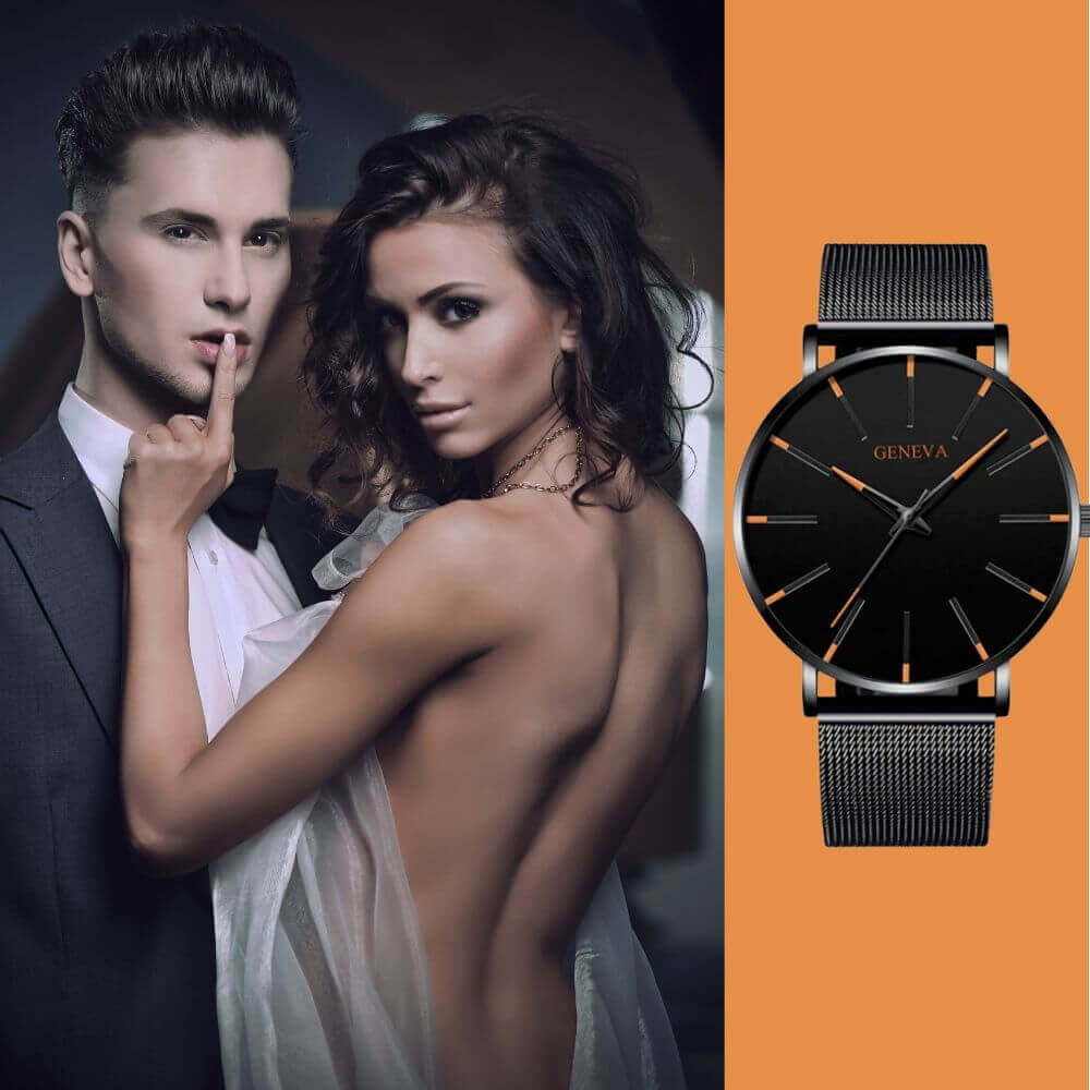 Férfi ultravékony egyszerű karóra