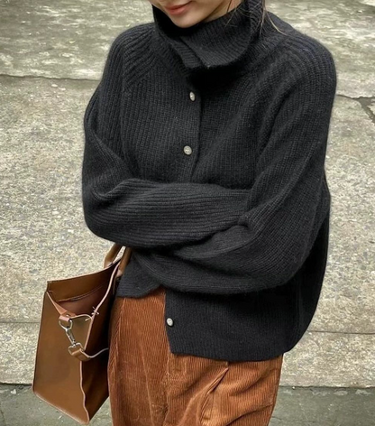 Pull femme à col roulé | Mélange cachemire