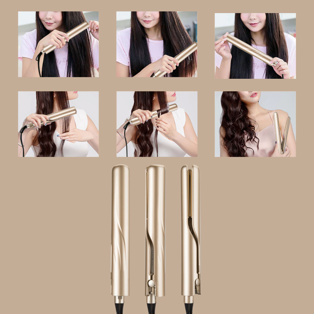 Women's 2-in-1 Ceramic Hair Styler | Curling and Straightening Tool