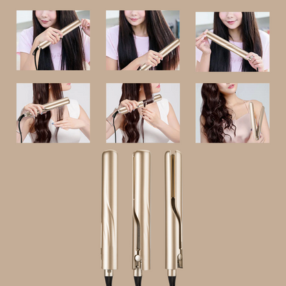 Women's 2-in-1 Ceramic Hair Styler | Curling and Straightening Tool