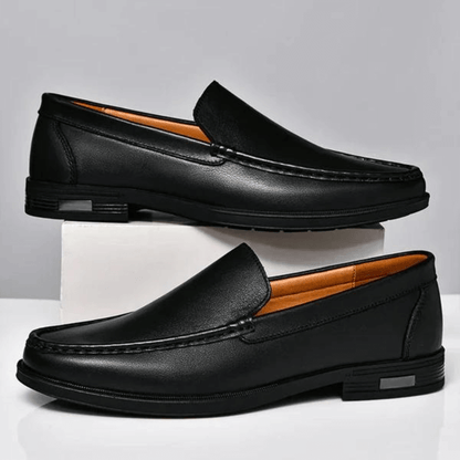 Mocassins en cuir pour hommes | Chaussures classiques à enfiler pour robe