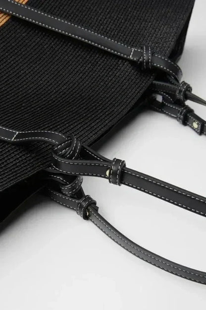 Natural Woven Straw Tote Bag | Spacious and Stylish