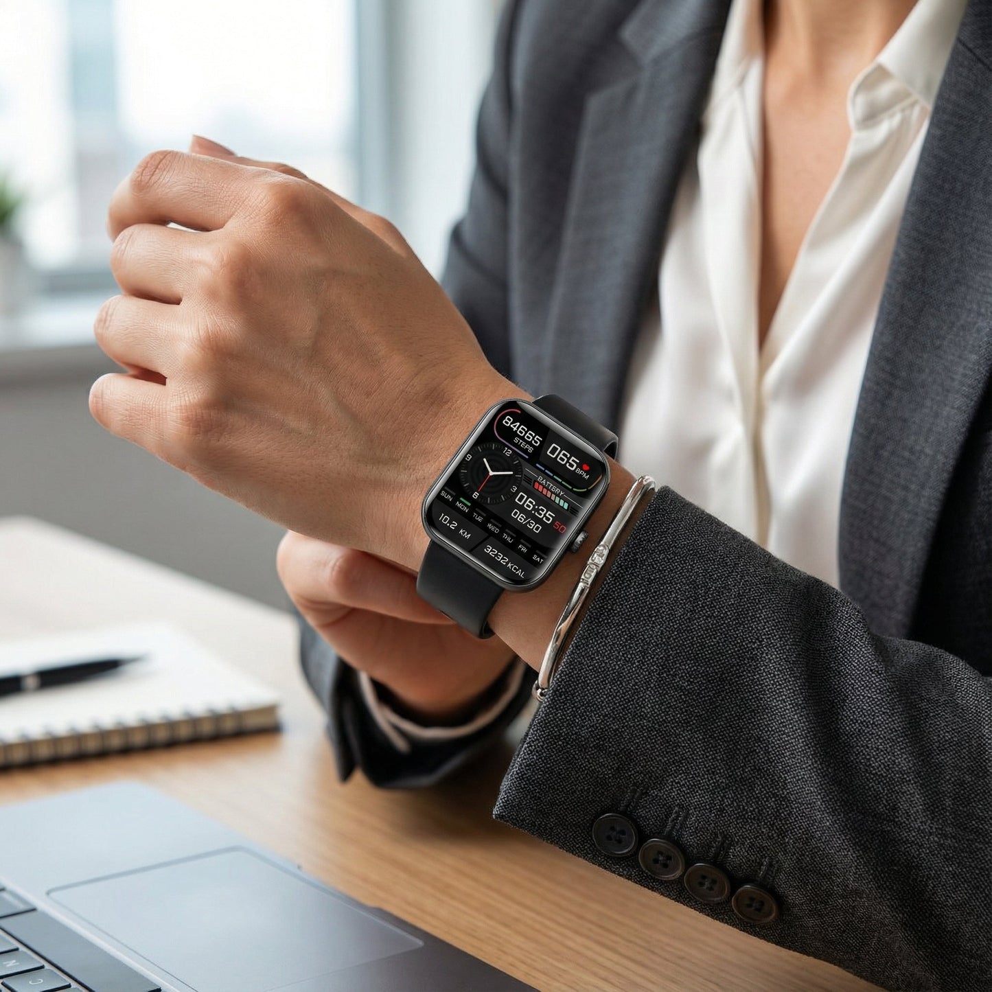 Multifunctional Watch Health Tracking Tool | Heart Rate, SpO₂ and Sleep Monitor