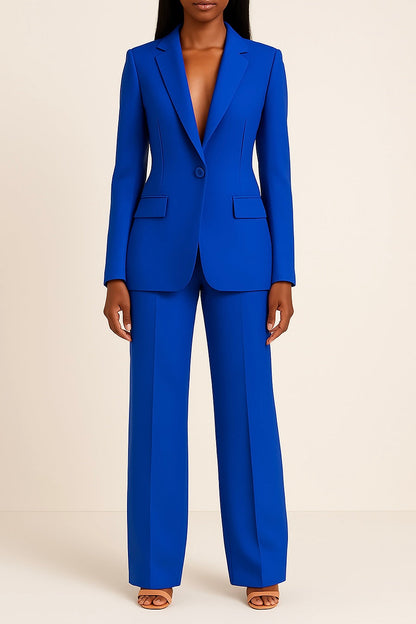 Ensemble tailleur pour femme avec blazer ajusté | Ensemble deux pièces à porter au bureau