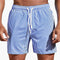 Pantalones cortos de baño para hombre con rayas | Shorts de cintura elástica