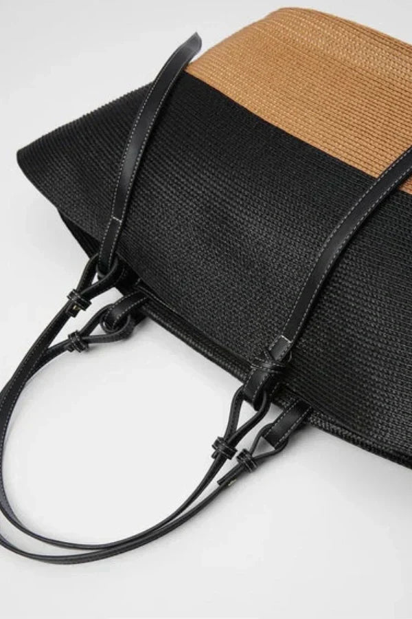 Natural Woven Straw Tote Bag | Spacious and Stylish