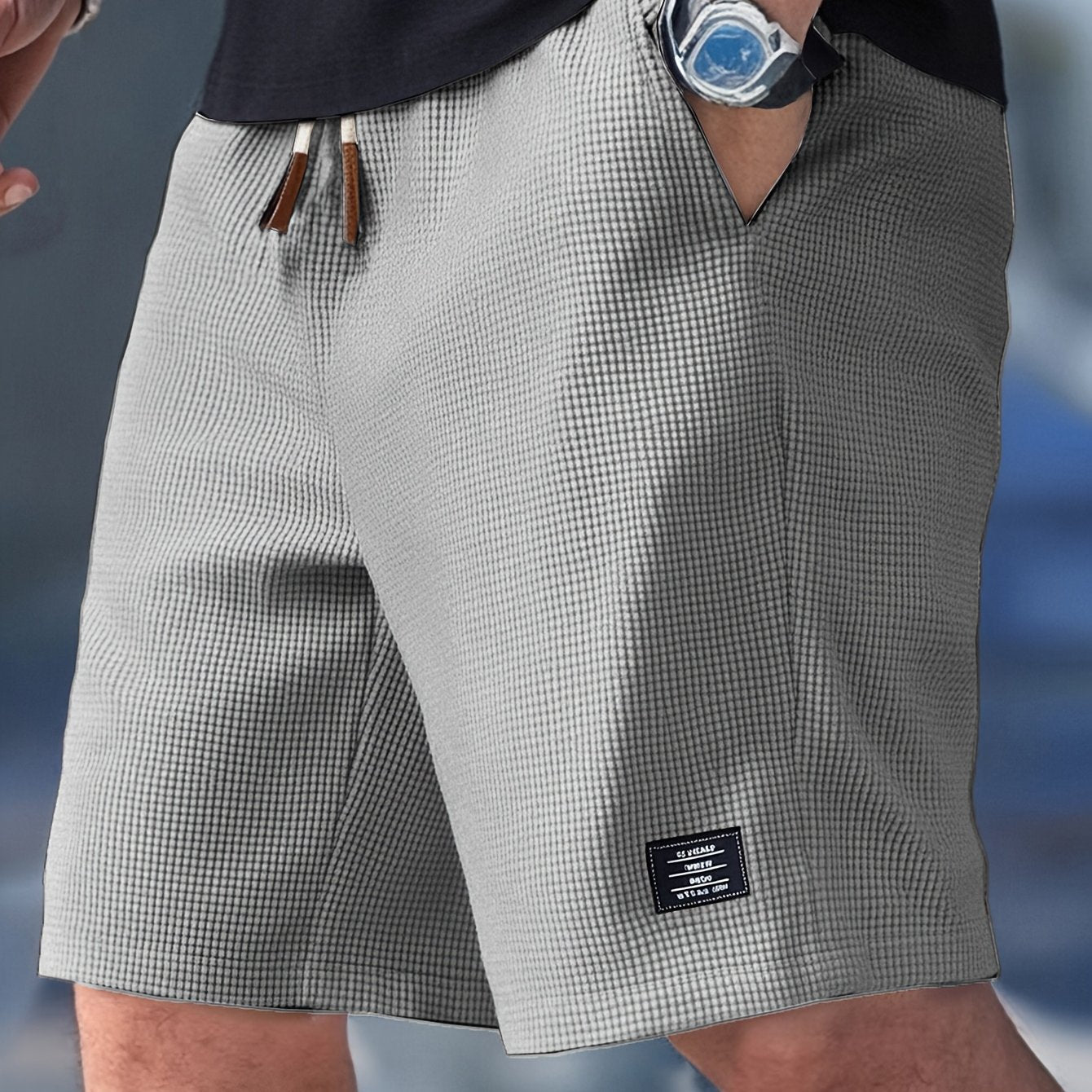 Men’s Slim-Fit Shorts | Adjustable Belt, Casual Summer Style