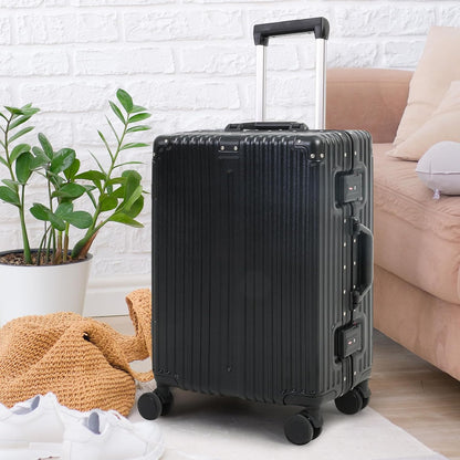 Wytrzymała Aluminiowa Walizka Podręczna | Zamkiem TSA i Cichymi Kółkami