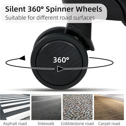 Wytrzymała Aluminiowa Walizka Podręczna | Zamkiem TSA i Cichymi Kółkami