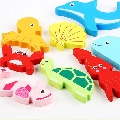 Kształtów Sortowania Ramką Puzzle Dla Maluchów