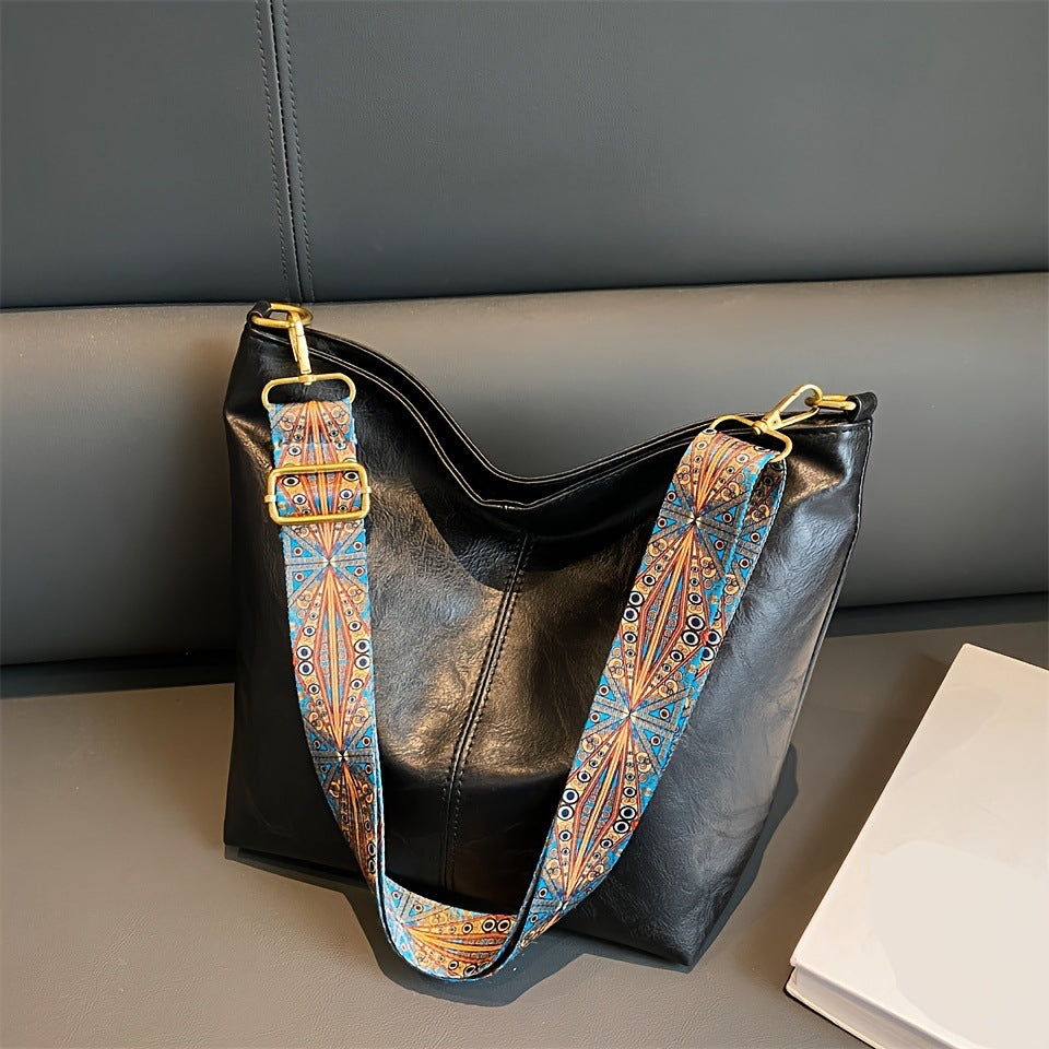Sac Hobo Femme Grande Capacité | Cuir Style Quotidien Tote