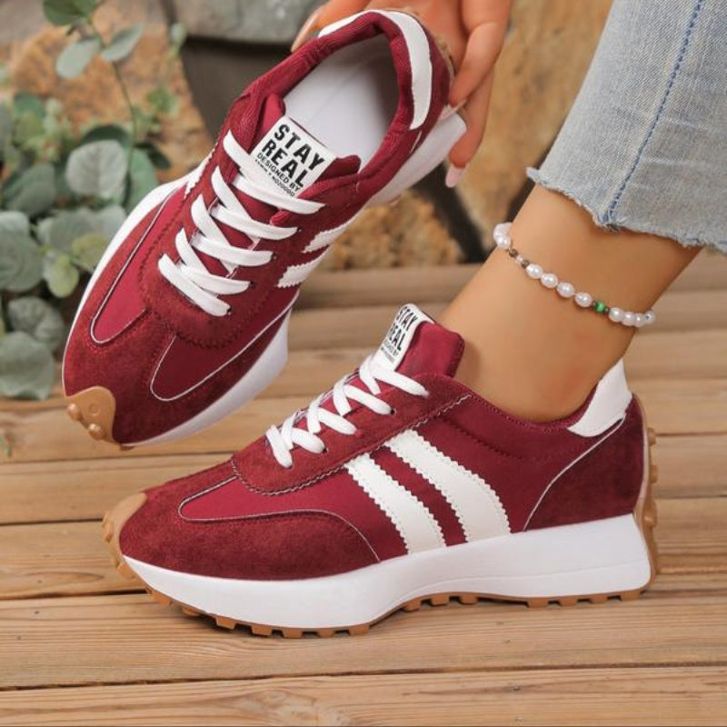 Sneakers rétro da donna | Sneakers con pannelli in stile camoscio
