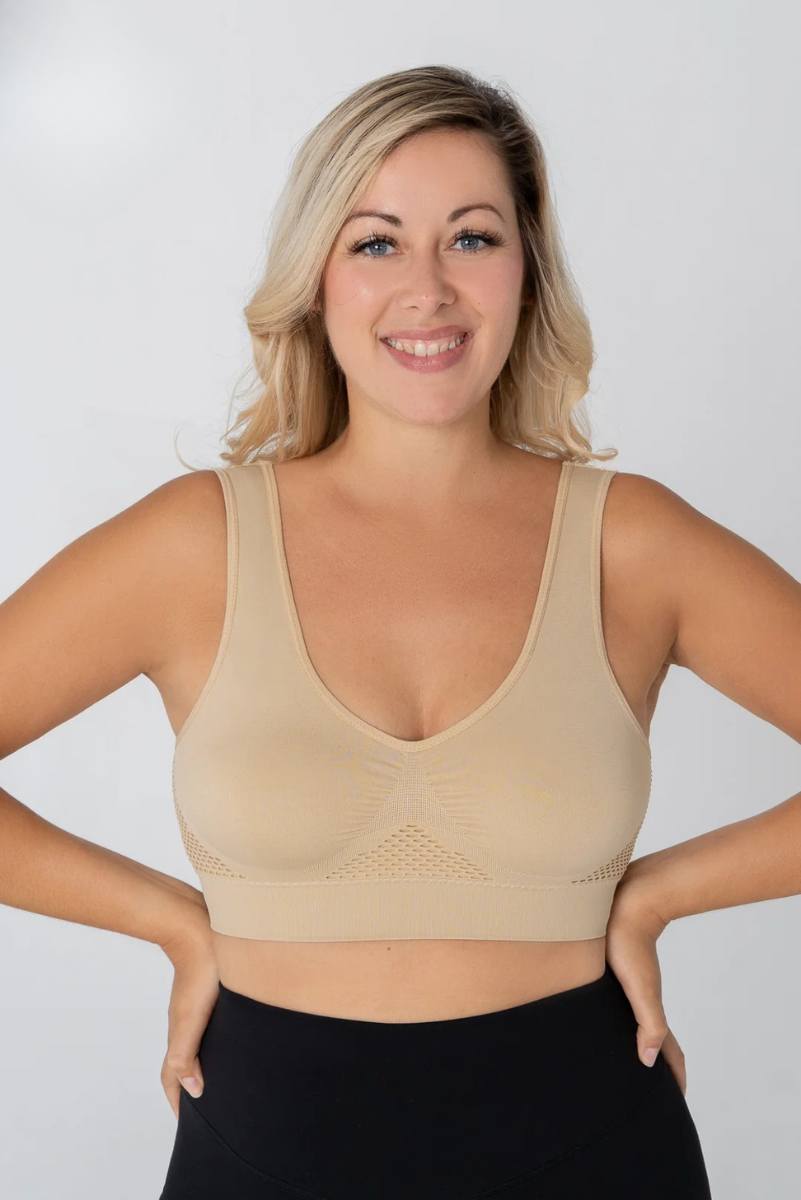 Soutien-gorge sans armatures pour femme | Soutien respirant, effet lifting, confort quotidien